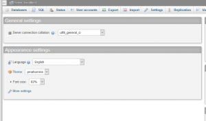 Changing the Database Collation in PhpMyAdmin